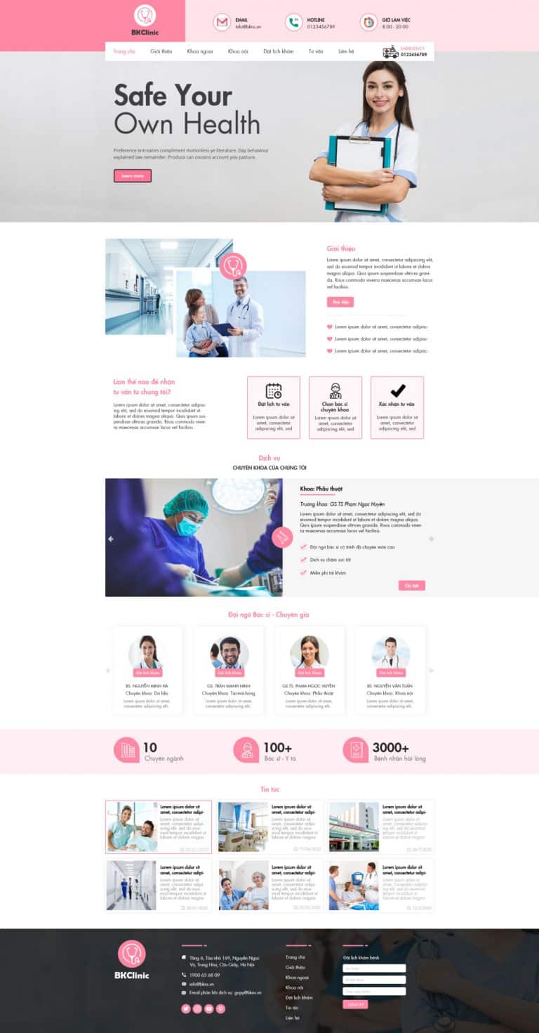 Mẫu website y tế 02