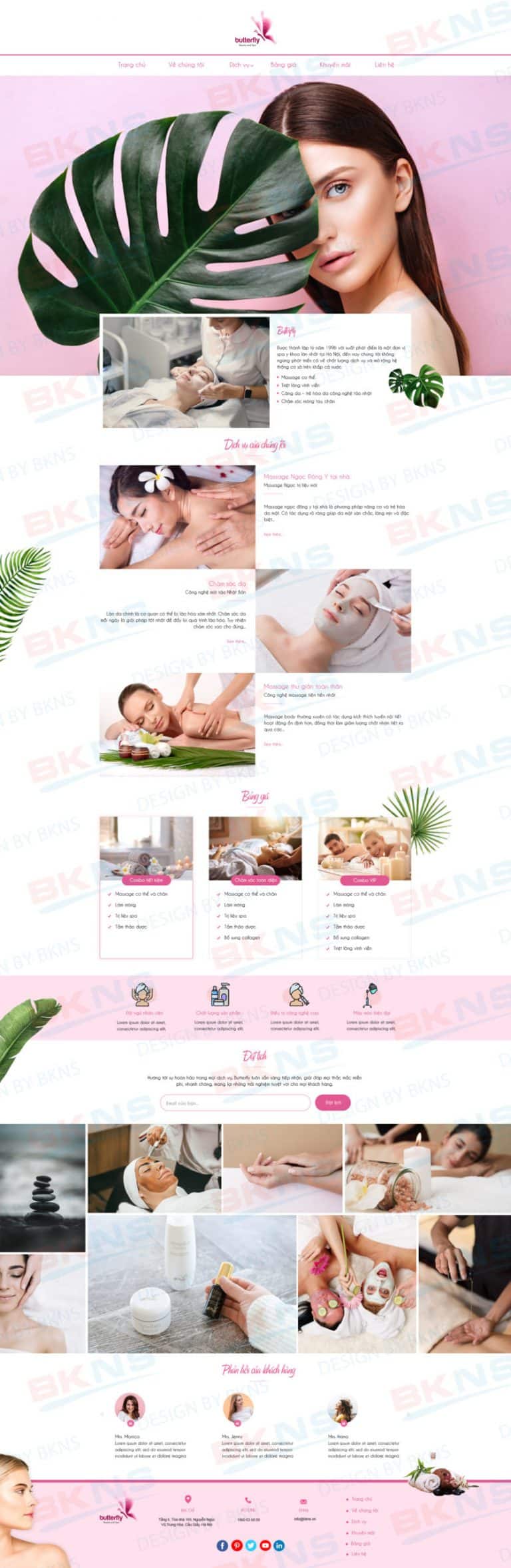 Mẫu website Spa 02