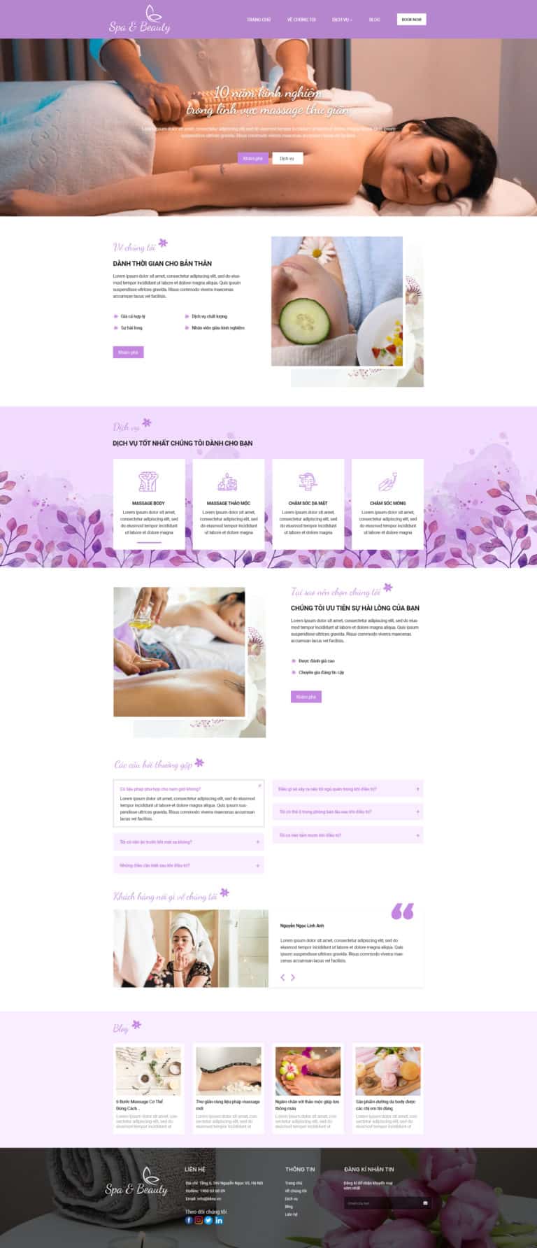 Mẫu website Spa 03