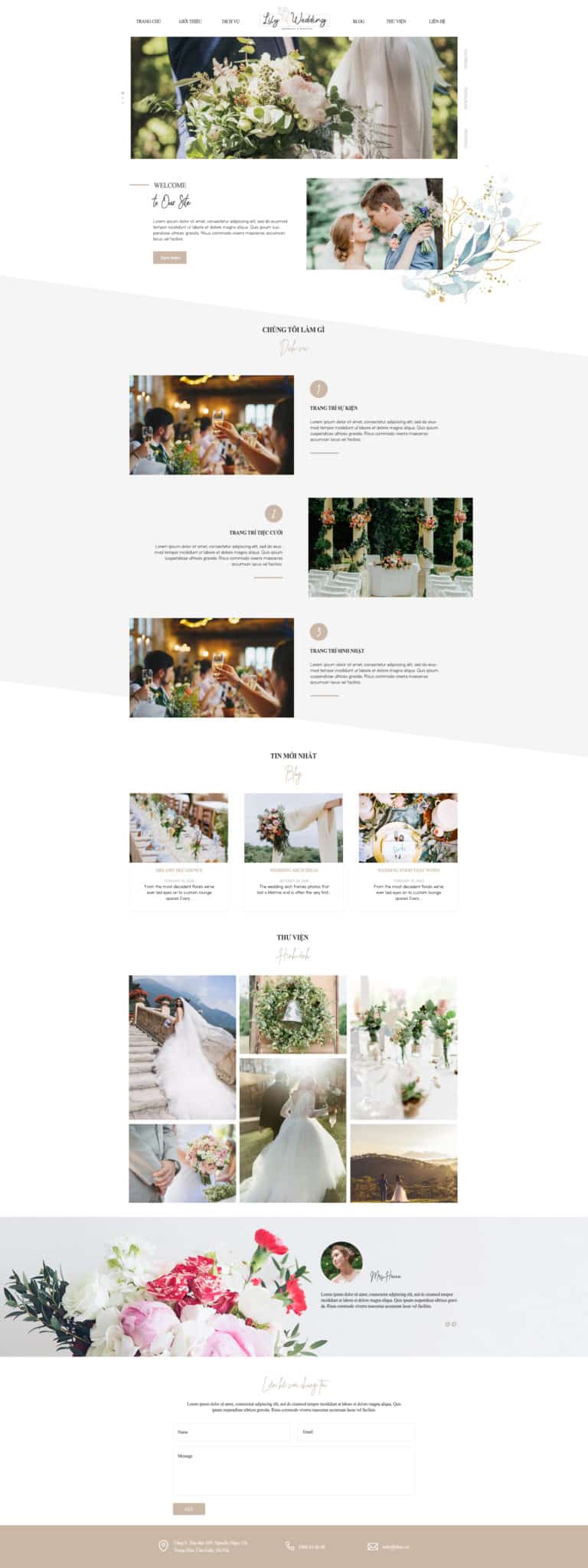 Mẫu website Wedding 01
