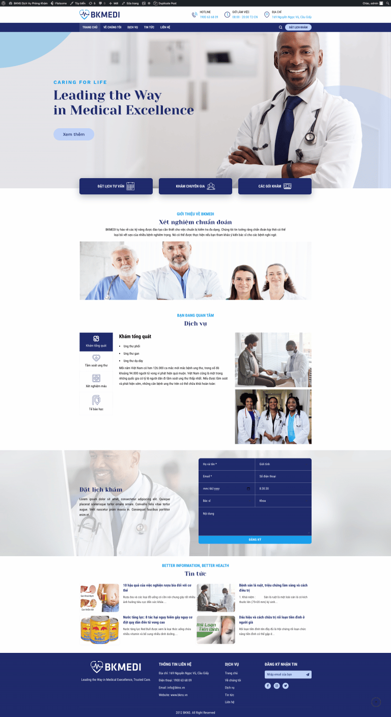 Mẫu website y tế 01
