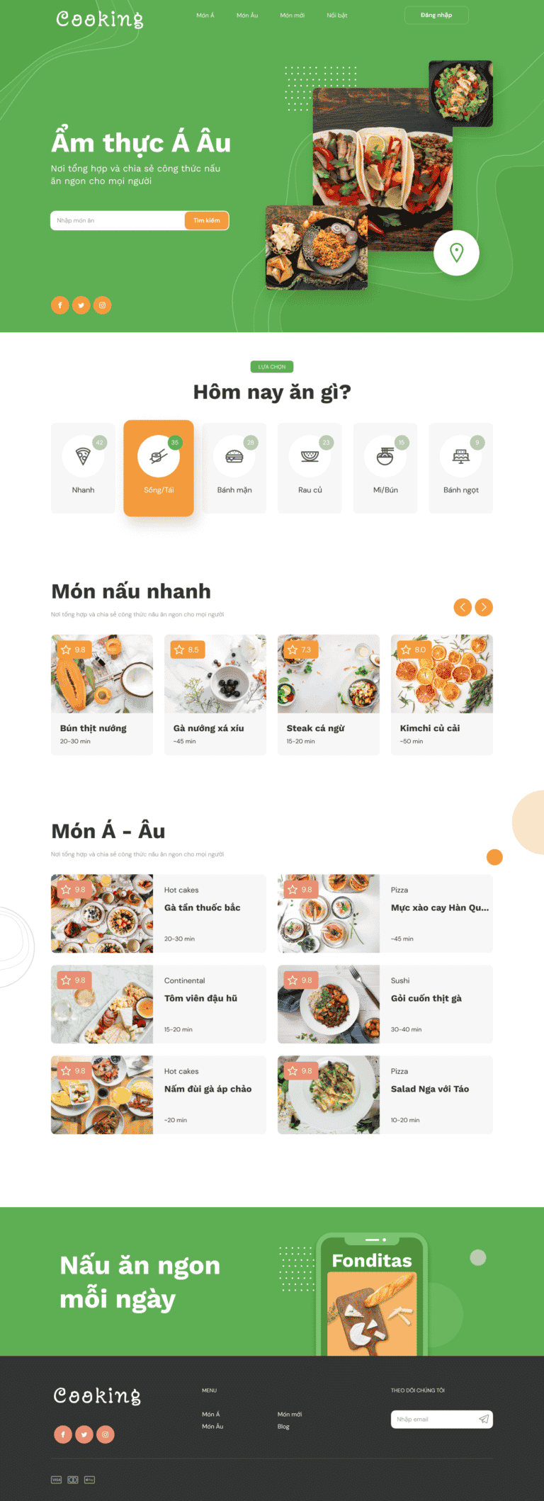 Mẫu website nhà hàng 04