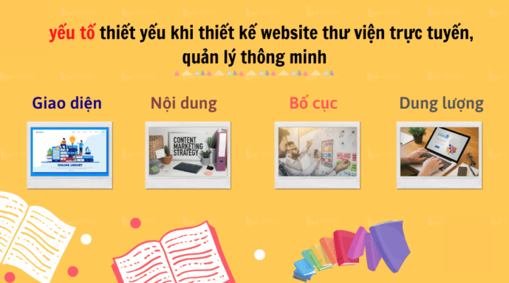 yếu tố thiết kế website thư viện online